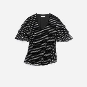 CALVIN KLEIN Blouse | Black & White | Small